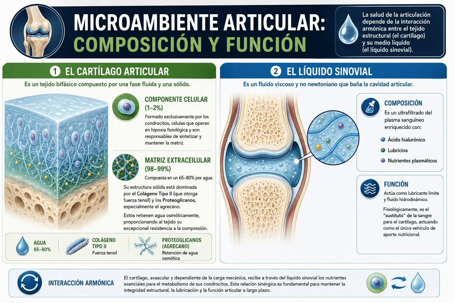 Composición y función del cartílago articular